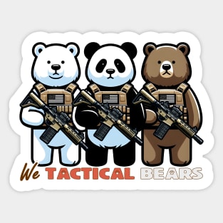 We Tactical Bears Sticker